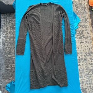 Dynamite Dark Gray Knit Cardigan